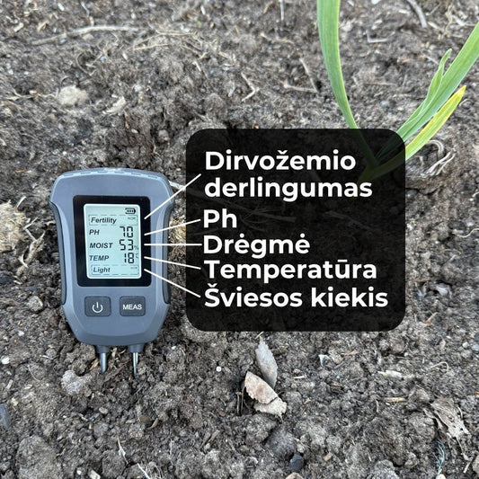 Skaitmeninis Dirvožemio Matuoklis | 5 Parametrai