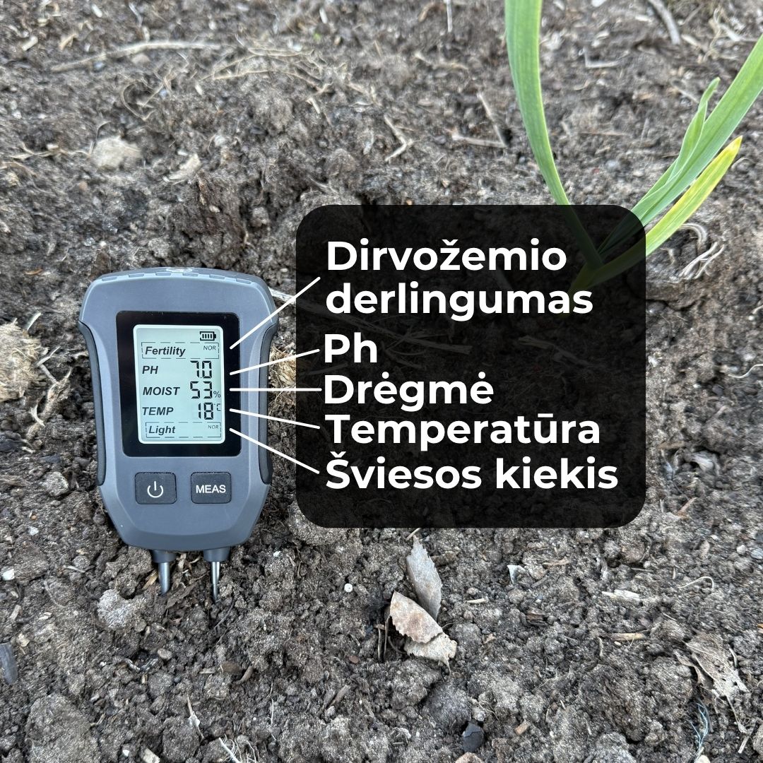 Skaitmeninis Dirvožemio Matuoklis | 5 Parametrai